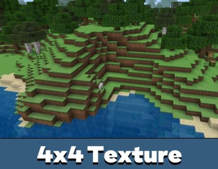 Download 4×4 Texture Pack for Minecraft PE MCPE 1.16.0 - 1.26.33