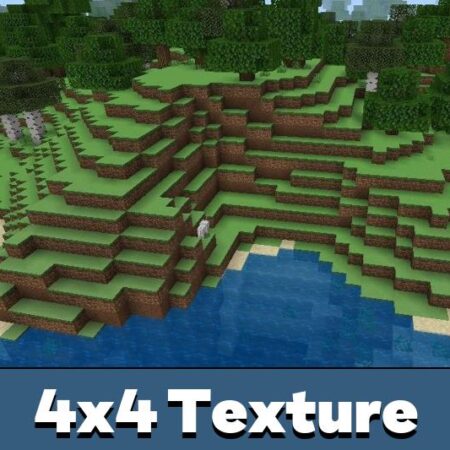Download 4×4 Texture Pack for Minecraft PE MCPE 1.16.0 - 1.26.33