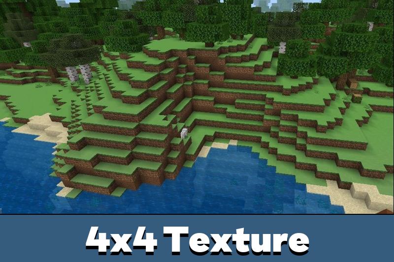 Download 4×4 Texture Pack for Minecraft PE MCPE 1.16.0 - 1.26.33